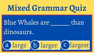 Can you pass this Mixed English Grammar Test?