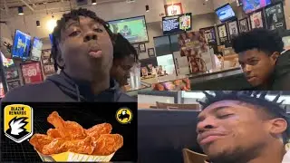 24 Blazin’ Wings in 6 minutes (he started crying)