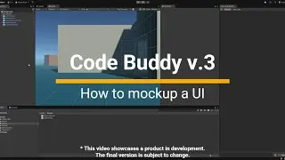 How to quickly mockup UI with Code Buddy v.3 - new functionality demo
