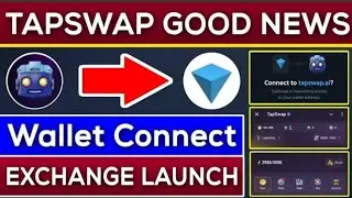 Tapswap Wallet Connect TapSwap AirdropI Tapswap DEX Exchange l Tapswap Airdrop New Update Withdrawal