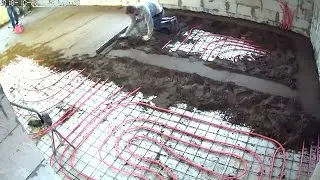 Сухая cтяжка пола в доме из газобетона !🤔 Цена 💸