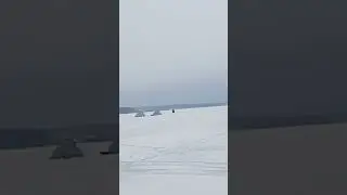 палаточный городок на льду