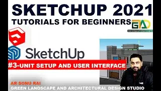 SKETCHUP 2021 TUTORIALS FOR BEGINNERS #3-UNIT SETUP AND USERINTERFACE