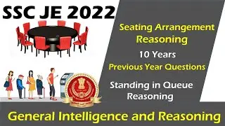 Seating Arrangement Reasoning | Order and Ranking | Taller and Shorter Reasoning | SSC JE PYQ
