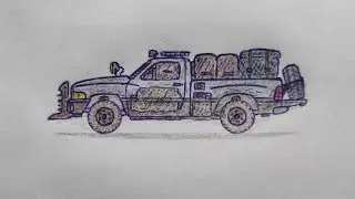 I DRAW a DODGE RAM for the ZOMBIE APOCALYPSE