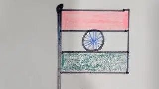 how to make India flag #india #drawing #flag
