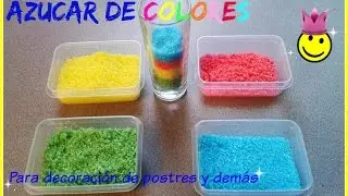 🌼 AZUCAR DE COLORES 🌼 COLORED SUGAR 🌼