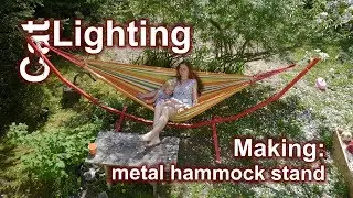 DIY metal hammock stand