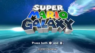 Super Mario Galaxy - main menu meditation