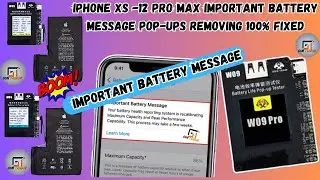 W09 Pro V3 Tester Removes iPhone"Important Battery Message Health"For 11-15 Pro Not need Tag-on Flex