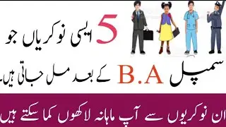 top 5 jobs you can get after simple B.A | how to get job after graduation easily