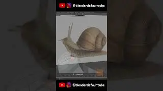Snail modeling Short video | Blender |  #blender #modeling #shorts #short #shortfeed