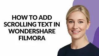 HOW TO ADD SCROLLING TEXT IN WONDERSHARE FILMORA - Julia'sTutorials