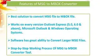 MSG to MBOX Converter to convert .msg files in MBOX format
