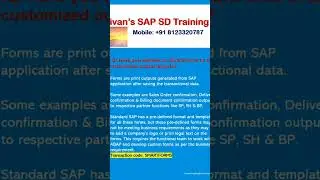Have you Worked on Smart Forms | Interview Questions | Sivan's SAP SD Training