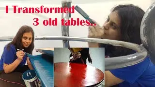 Transform your Old Tables with Paints  | Easy Dining and Study table Makeover DIY