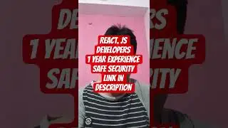 Frontend Developer Job 2025 | ReactJS + Tailwind CSS | Safe Security Careers