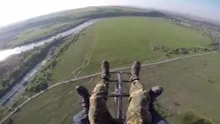 Параплан. Красивый полет на паратрайке