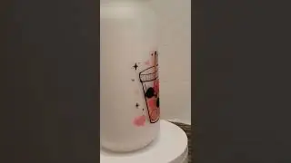 Sublimation On a Glass Can. 