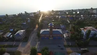Хвалынск с квадрокоптера. Центр, пожарная каланча| Moments&Places