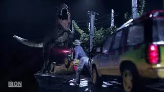 Iron Studios apresenta o T-Rex Attack BDS Art Scale 1/10 Jurassic Park