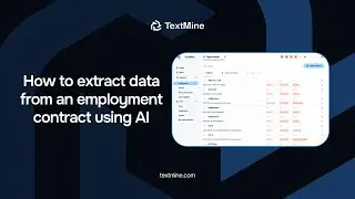 Tutorial: How to extract data from an employment contract using AI