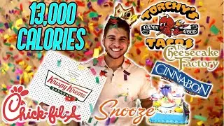 THE GREATEST BIRTHDAY CHEAT DAY | 13,000+ CALORIES | MAN VS FOOD