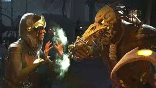 Injustice 2 - Enchantress Vs Scarecrow - All Intro Dialogue/All Clash Quotes, Super Moves
