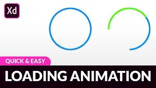 How to create loading animation in XD - Adobe XD Tutorial