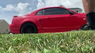 V6 mustang fully straight pipe no mufflers or cats