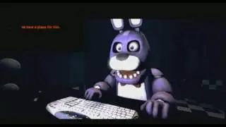 reacion de BONNIE AL TRAILER DE FNAF 3