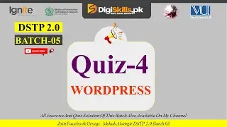 wordpress quiz 4 batch 05 | dstp 2.0 batch 05 wordpress quiz 4 solution 2023