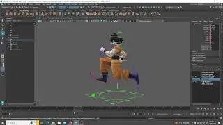 Run Cycle de Bipedo - Maya 2024 - Goku