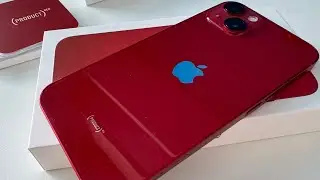 Product RED iPhone 13 unboxing