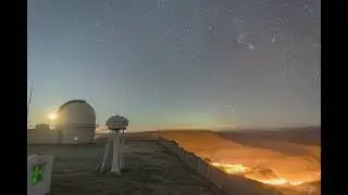 КГО. Восход Луны, Ориона и фонарей.