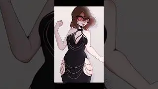This black dress trend✨| тгк: @ominovi116 |#dress#oc#art#artist#mycharacter#trend#shorts#golybsan