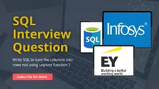 SQL Interview Question || Row to Column Not Using UNPIVOT Function || Data Analyst SQL Interview