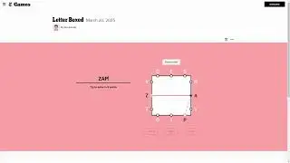 AI Solve New York Times  Daily Letter Boxed Puzzle: 3/20/2025 (ASMR)