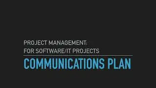 15 Communications - Communications Plan