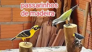 Como fazer passarinhos de madeira