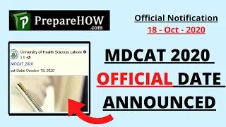 MDCAT 2020 Registration/Entry Test Official Notification MDCAT 2020 latest news - UHS Facebook Post