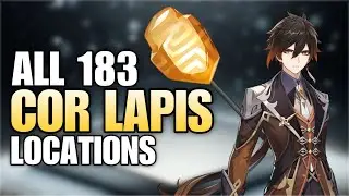All 183 Cor Lapis Locations - Efficient Farming Route - Zhongli Ascension Material | Genshin Impact