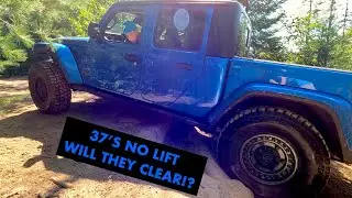 Gladiator Rubicon 37s NO LIFT First Time Off Road
