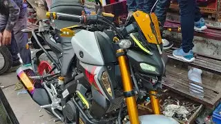 MT-15 full modified 😱 | mt 15 headlight DRL | yamaha Mt 15 modification accessories