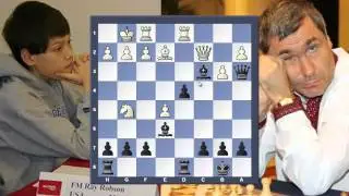 Ray Robson vs Vassily Ivanchuk. Красивая игра гения