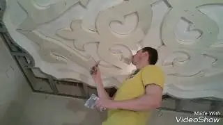 ОРНАМЕНТ С ПЕНОПЛАСТА. МАЛЯРКА.
