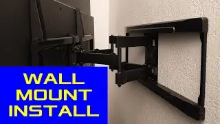 Onn Full Motion TV Wall Mount Installation - 50