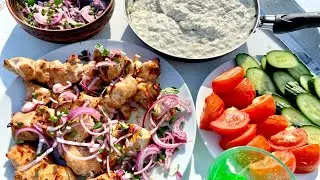 Шашлык из филе куриных грудок