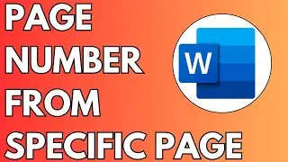How To Start Page Number From Specific Page (2024)