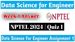 NPTEL Data Science For Engineers Assignment 1 Answers Week 1 2024 | NPTEL week 1 answers 2024